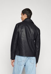 Only & Sons ONSASHER BIKER  - Faux leather jacket - black