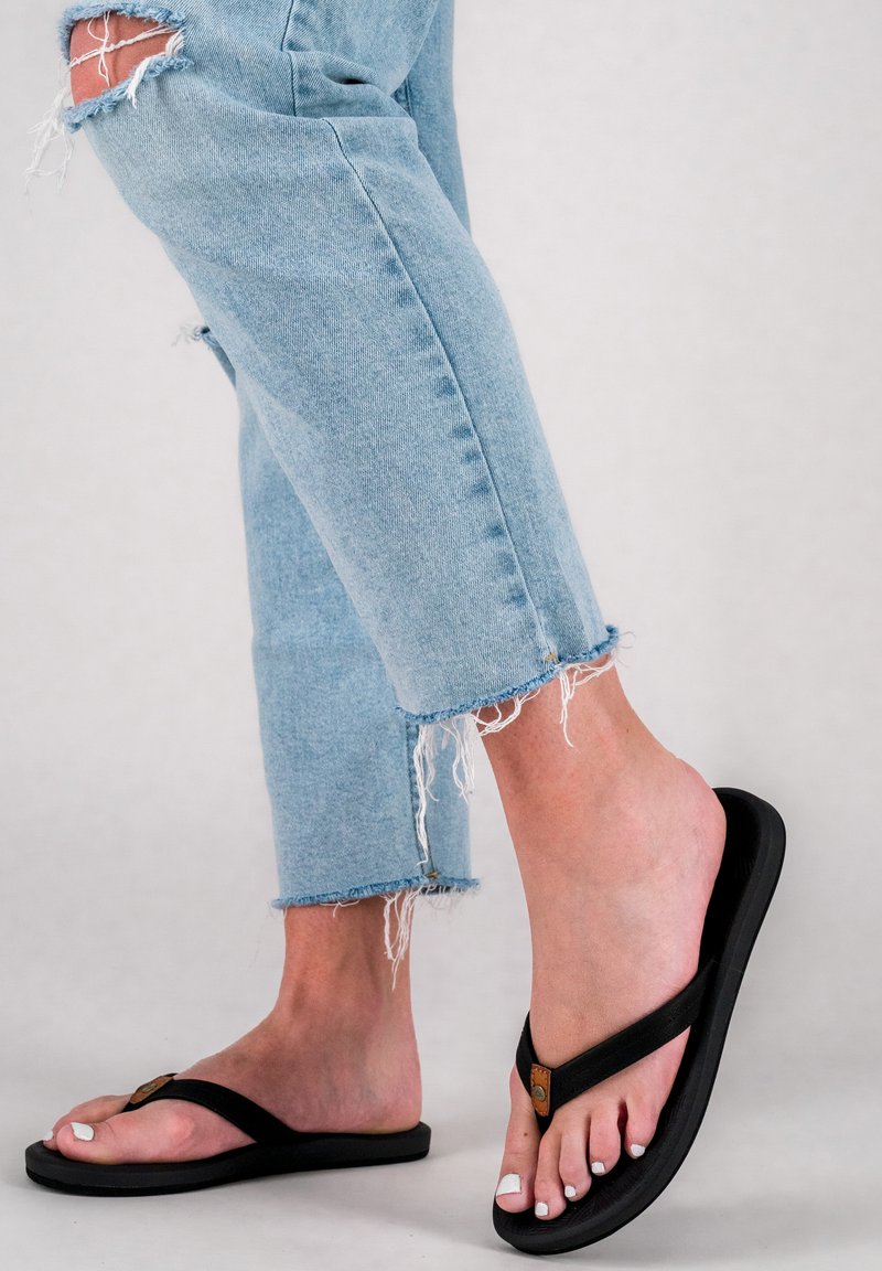 Reef TIDES ZEHEN - Sandale cu baretă între degete - black