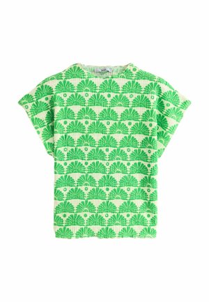 SHORT SLEEVE  REGULAR FIT - Printtipaita - green print
