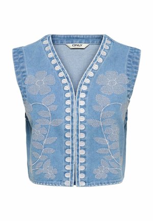 ONLY, JEANSWESTE ONLNOELLA JEANSWESTE - Bodywarmer - light blue denim