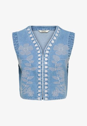 ONLY, JEANSWESTE ONLNOELLA JEANSWESTE - Bodywarmer - light blue denim