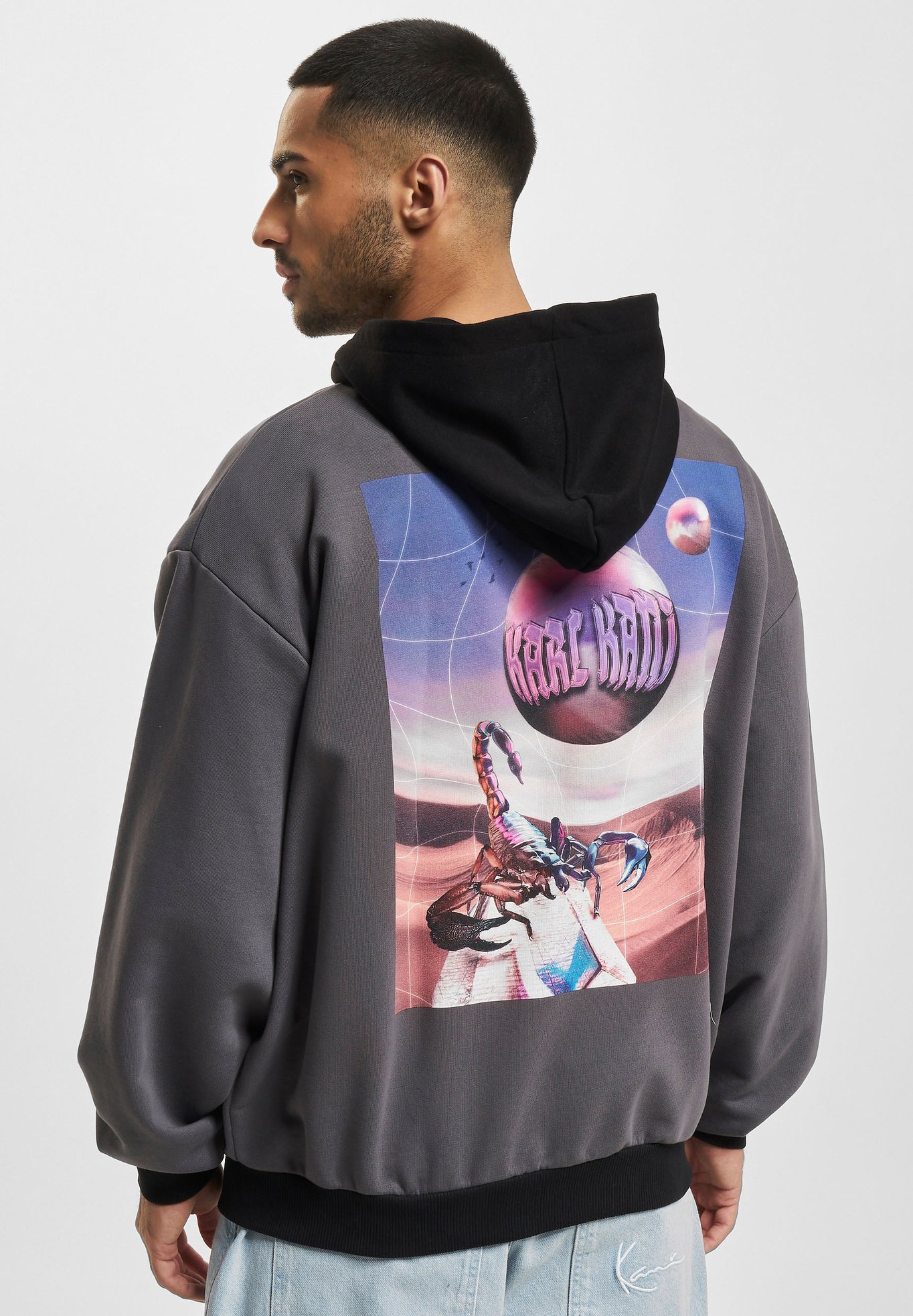 Karl Kani CHEST SIGNATURE OS WASHED HEAVY SKULL - Zip-up