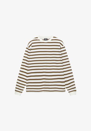 STRIPED - T-shirt à manches longues - white
