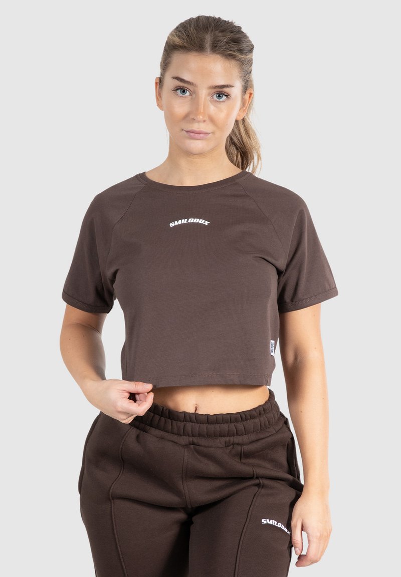 Smilodox - NALANI - T-shirts basic - braun, Forstør