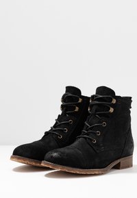 Anna Field Bottines à lacets - black