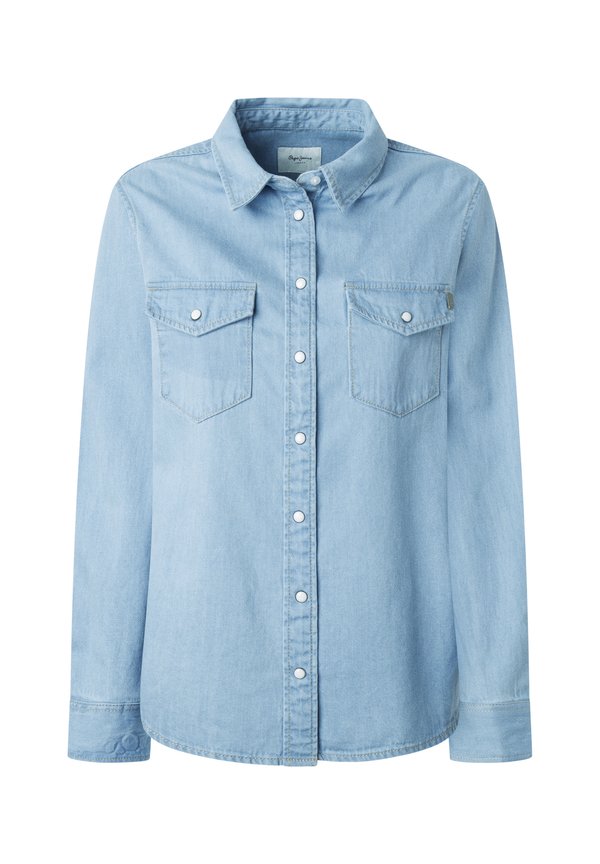 REGULAR - Button-down blouse - denim3