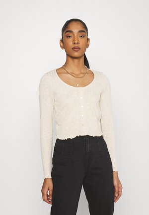 TITTI CARDIGAN - Chaqueta de punto - offwhite melange