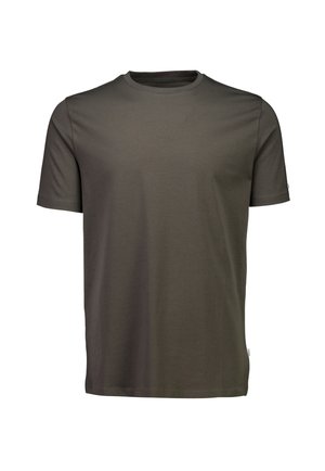 Lindbergh, LINDBERGH MENS STRETCH CREW NECK TEE S/S - T-shirt basic - black olive