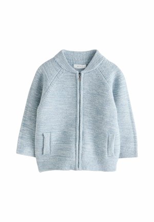 Next, REGULAR FIT - TWIST ZIP THROUGH BOMBER CARDIGAN . - Cardigan - blue