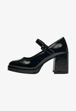 Decolleté Donna Marco Tozzi - Scarpe Con Tacco A Blocco, Colore Nero, Taglia 36