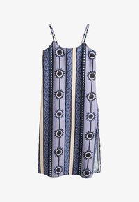 Unselected, navy geo print