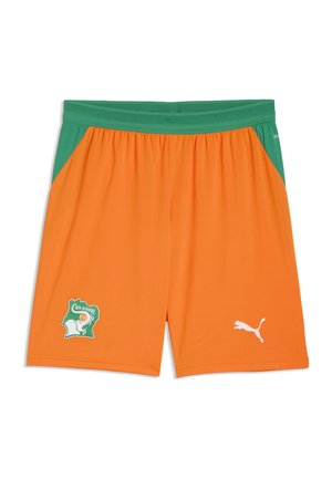 Puma ELFENBEINKÜSTE SHORTS - Korte broeken - rickie orange-sport green