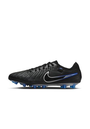 TIEMPO LEGEND 10 PRO AG - Moulded stud football boots - black hyper royal chrome