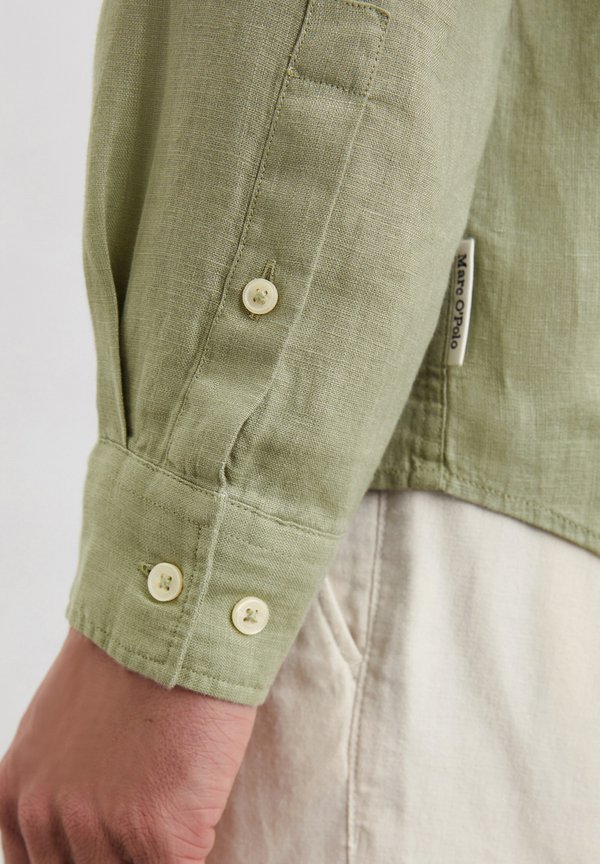 KENT COLLAR, LONG SLEEVES, ONE RECTANGULAR CHEST POCKET, STYLE - Shirt - summer sage4