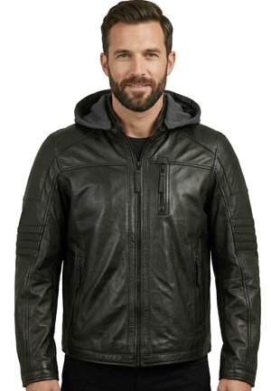 Lederjacken24, CODY-3 - Lederjacke - schwarz