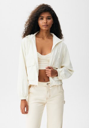 SHORT - Tunn jacka - mottled beige