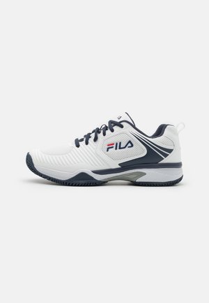 VELOCE MEN - Vairāku kortu tenisa apavi - white/navy