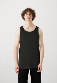 Only & Sons ONSPAGE RIBBED TANK TOP 3 PACK - Felső - black/white/light grey