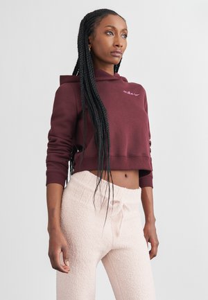 SHRUNKEN HOODIE - Bluză de molton - burgundy crush