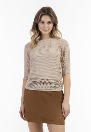 DreiMaster, T-shirt print - beige