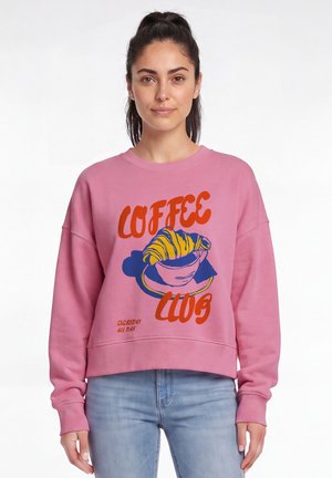 watapparel, COFFEE CLUB - Sweatshirt - bubble pink