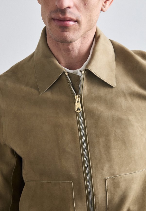 REGULAR FIT JACKET - Leather jacket3