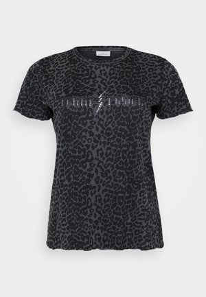 ONLY Carmakoma CARMIKO LIFE WASHED TEE - Tricou cu imprimeu - phantom