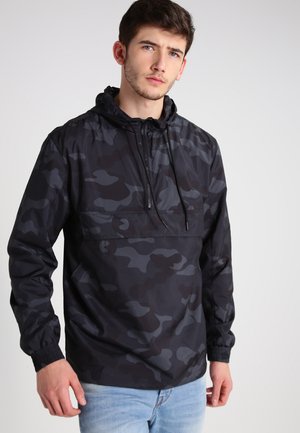 Urban Classics CAMO PULL OVER WINDBREAKER - Windbreakers - gray camo