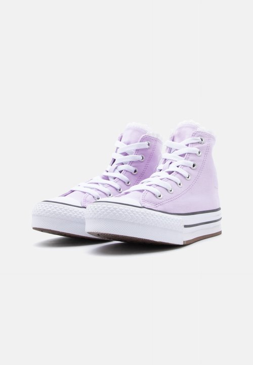Converse CHUCK TAYLOR ALL STAR LIFT PLATFORM BUBBLE FLOWERS UNISEX - High-top trainers - lavender latte/white/black — foto 2