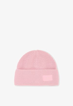 TOM TAILOR DENIM, TOM TAILOR DENIM ACCESSOIRE BEANIE MÜTZE MIT BADGE - Muts - soft pink