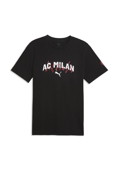 PUMA AC MILAN FTBLCULTURE TEE - Print T-shirt black/puma white — photo 4
