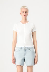 Hollister Co. - EMEA CLEAN GIRL POINTELLE ICON BUTTON  - Top - white Thumbnail Image 1