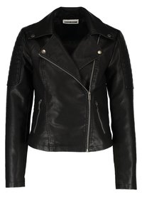 NMREBEL - Chaqueta de cuero sintético - black