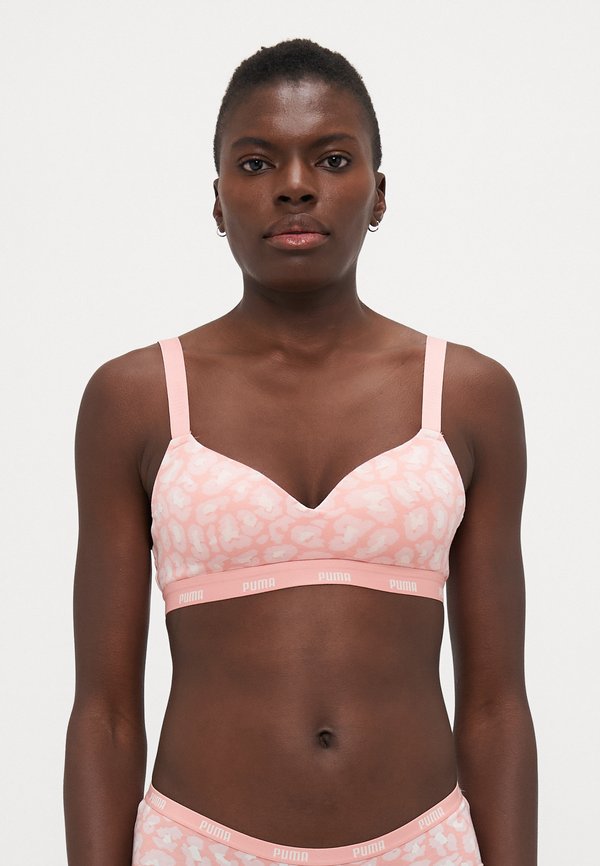 WOMEN PADDED PRINTED - Bustier - coral