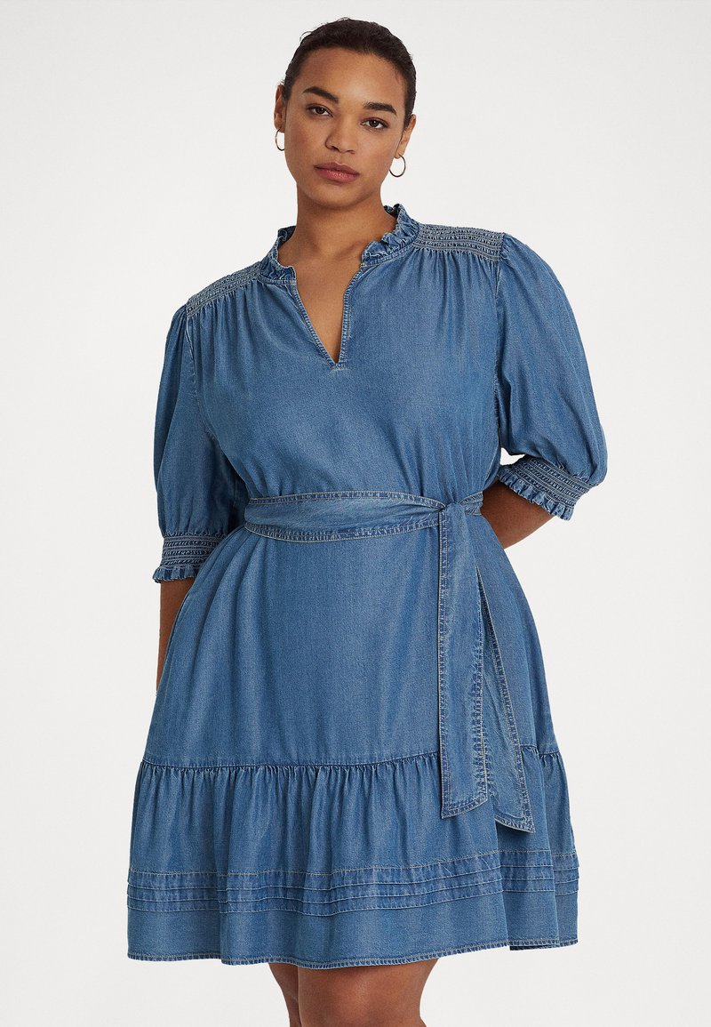 Lauren Ralph Lauren Woman JESOLA SHORT SLEEVE DAY DRESS Denim dress