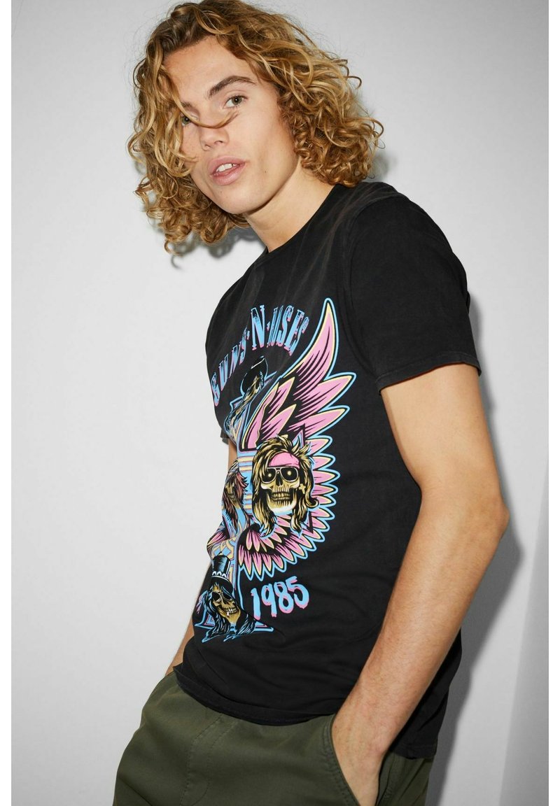 CLOCKHOUSE Print Tshirt black Zalando.de