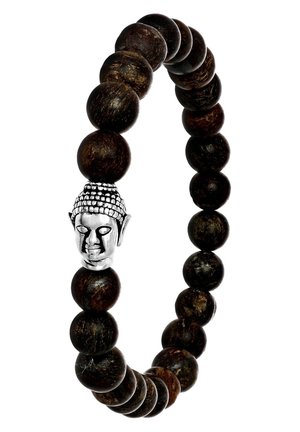 MET BRONZONITE STENEN BOEDDHA - Bracelet - silver-coloured