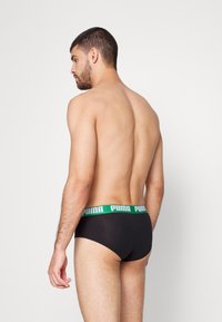 Puma BASIC BRIEF 2 PACK - Slip - black/green