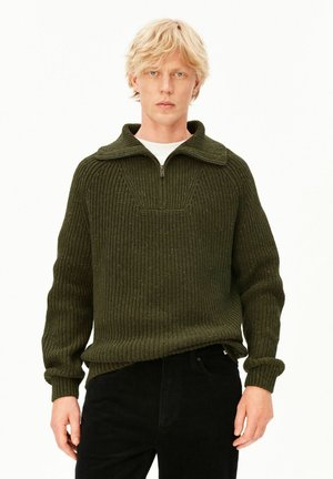 ARMEDANGELS, TWEED - Strickpullover - dark earth tweed