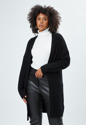 CABLE MAXI - Chaqueta de punto - black