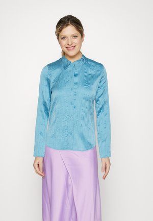 Monki Πουκαμίσα με κουμπιά - blue medium