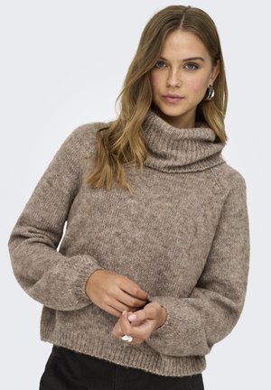 ONLY, ONLGILU LIFE LS ROLLNECK KNT - Pullover - toasted coconut