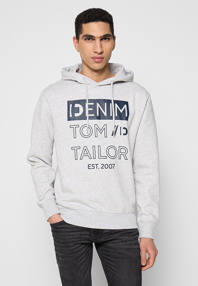Tom Tailor Denim Hoodie lichtgrijs