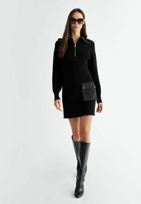 LIU JO Vabalt langev kleit - black