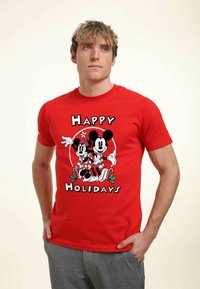 Henry Tiger MICKEY CLASSIC MICKEY  MINNIE HOLIDAY UNISEX - Triko s potiskem - red