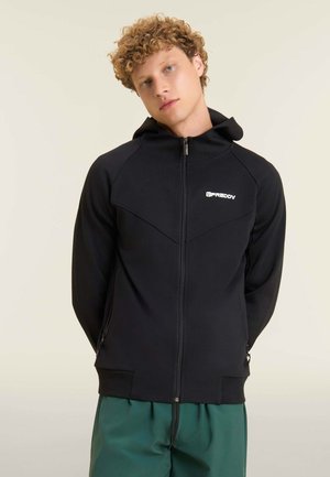 Sudadera con cremallera - black