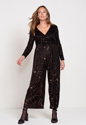 Seraphine REGULAR FIT - SEQUIN MATERNITY - Kezeslábas - bronze sparkle