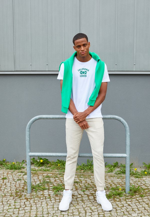 LINEN BLEND - Trousers - tan3