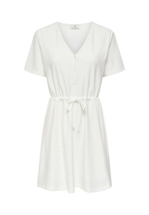 JDY, KLEID JDYCATHINKA KURZES KLEID - Tričkové šaty - cloud dancer