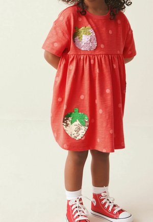 Next, Robe en jersey - red